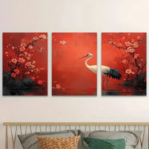 3pcs Winding River Through Countryside Perfect Wall Art Set Canvas Unframed - High Quality Print 100% Australian Made Wall Canvas