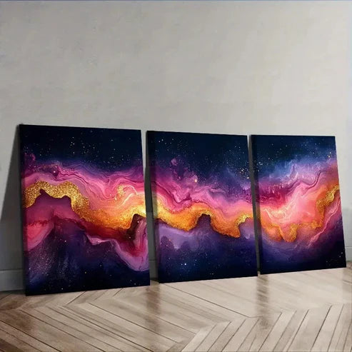 3pcs A whale Wall Art Canvas Unframed - High Quality Print 100% Australian Made Wall Canvas - Bella Home Decor