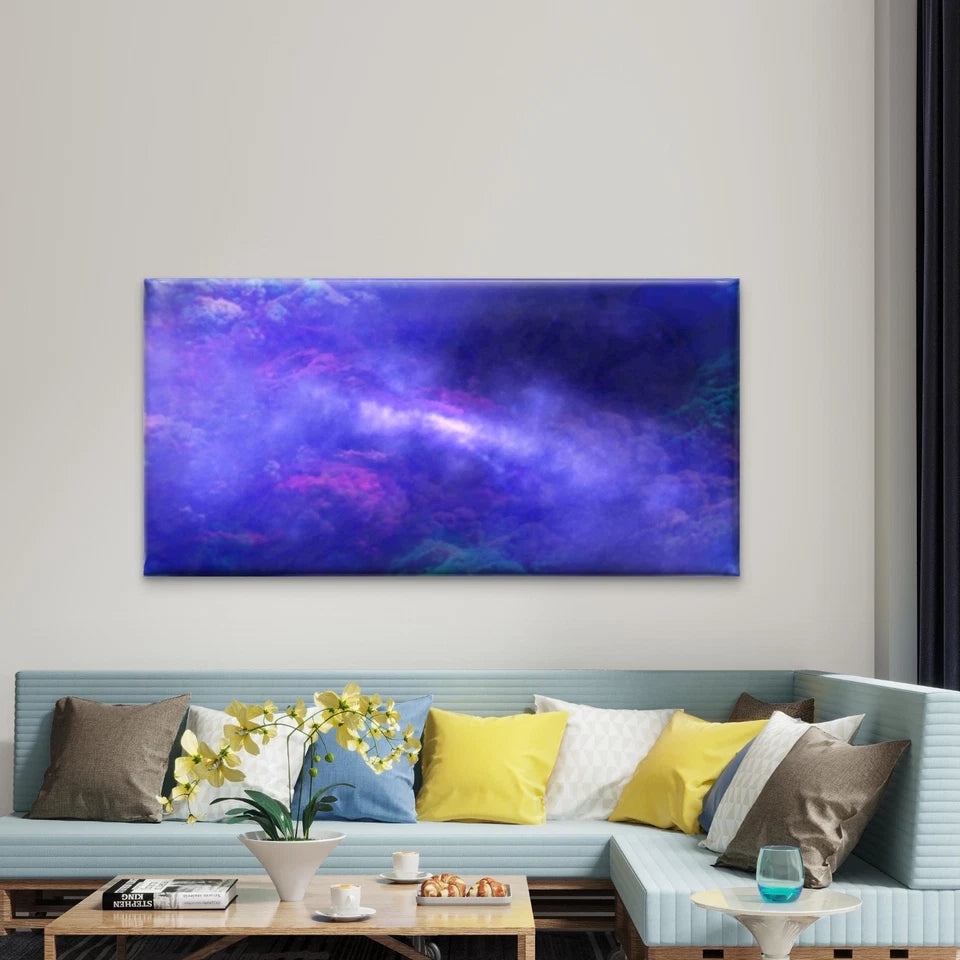 Cosmic Nebula Dreamscape Wall Art Canvas Office Home Room Framed 120x60cm - Bella Home Decor