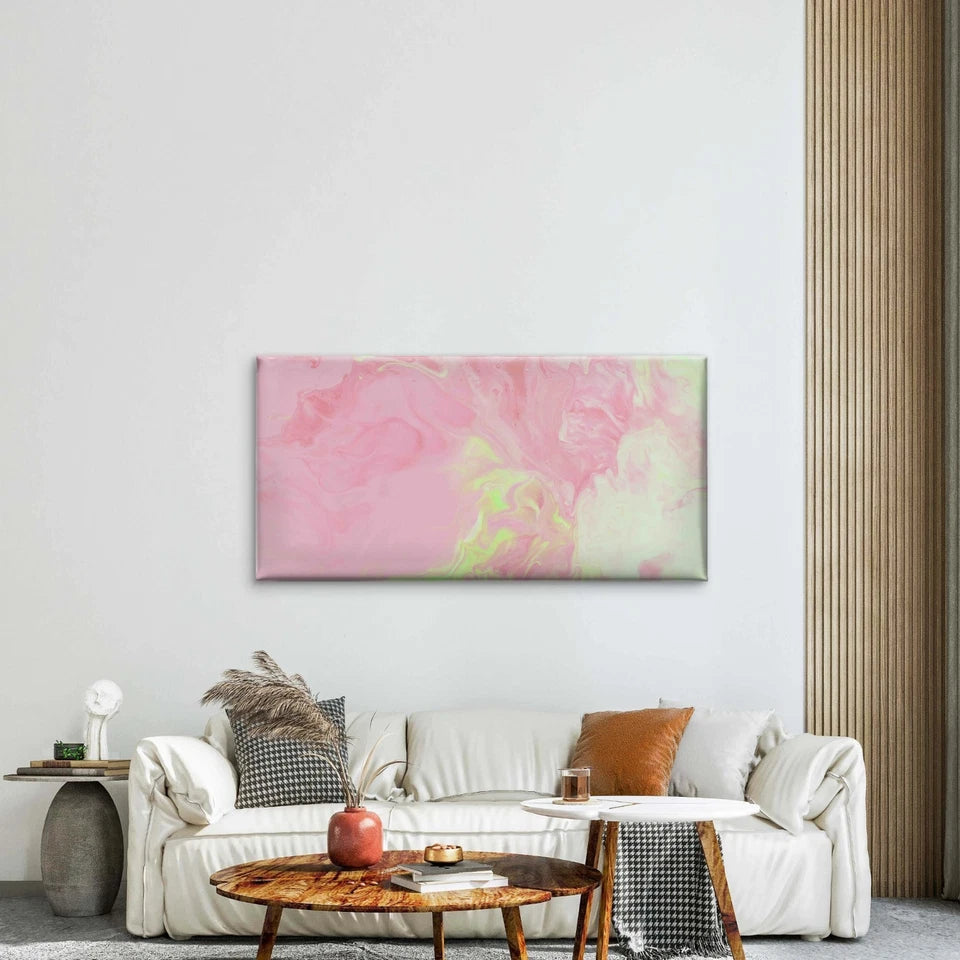 Grunge Paint Art Bright Ink Wall Art Canvas Office Home Room Framed 120x60cm