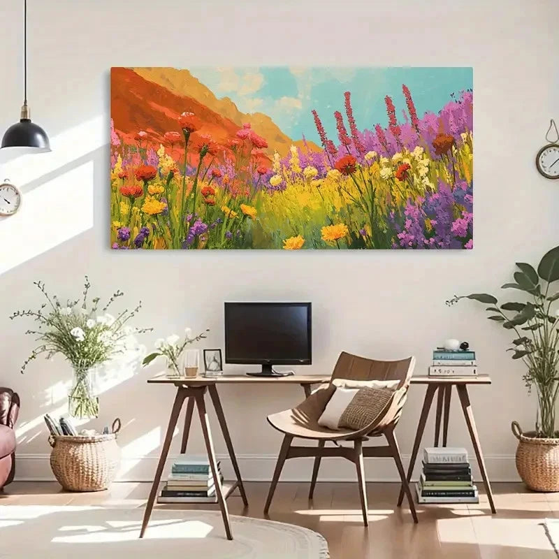 Modern Farmhouse Portrait Wall Art Canvas Office Home Room Framed 120x60cm - Bella Home Decor