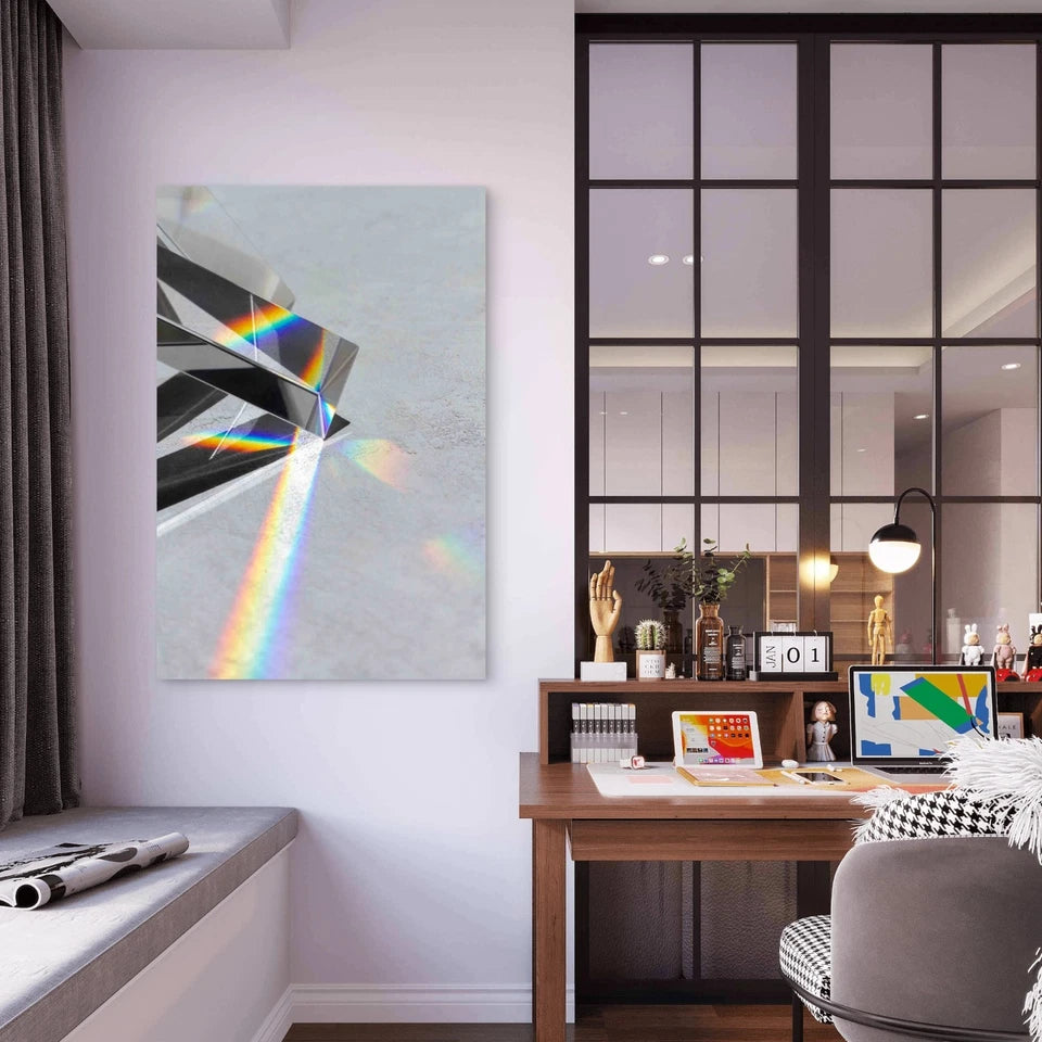 Lights Prisms Effect Close Up 40x60cm Metal Print Ready to Hang