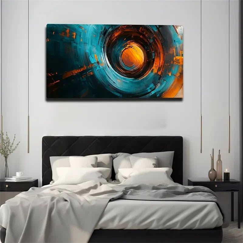 Modern Bohemian Style Solid Wall Art canvas office home room framed 120x60cm - Bella Home Decor
