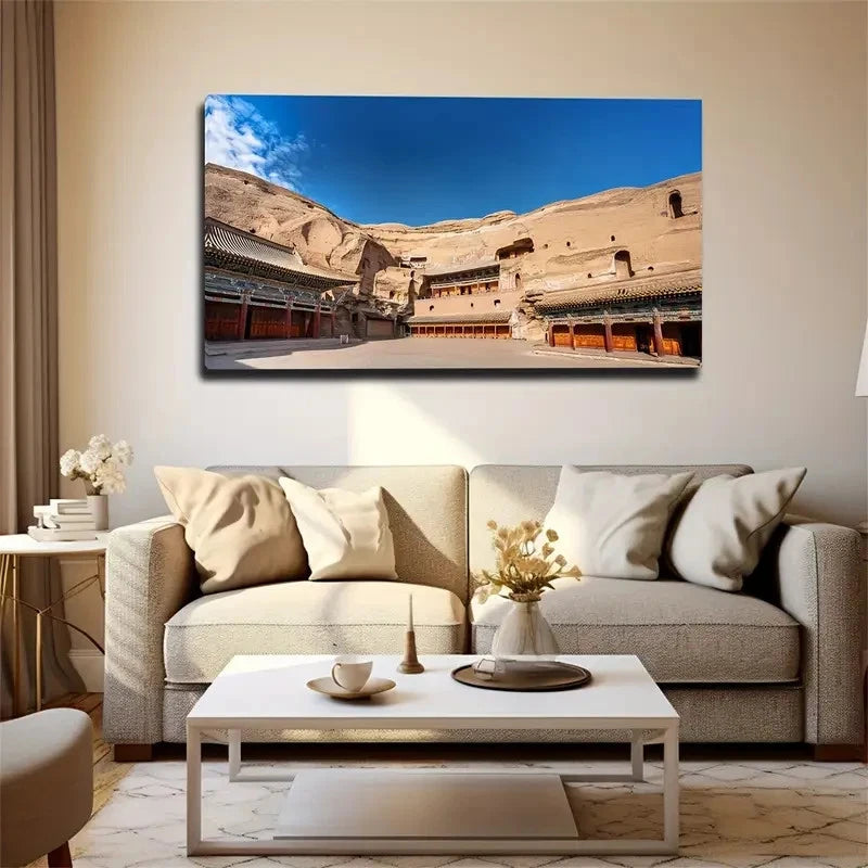 The House Magical Wall Art Canvas Office Home Room Framed 120x60cm