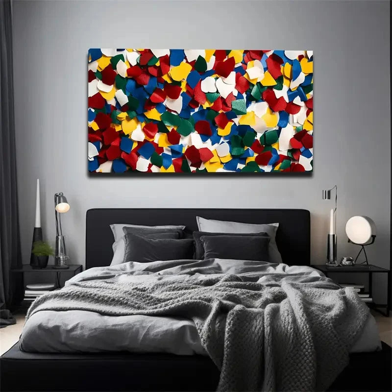 Rich And Diverse Colors Wall Acr t Canvas Office Home Room Framed 120x60cm