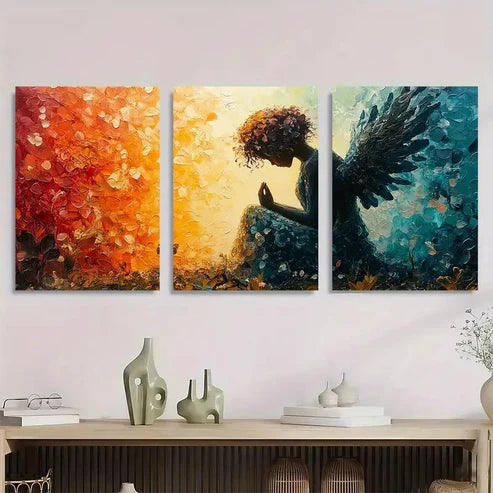 3pcs Vibrant Colors & Detailed Craftsman Wall Art Set Canvas Unframed - High Quality Print 100% Australian Made Wall Canvas