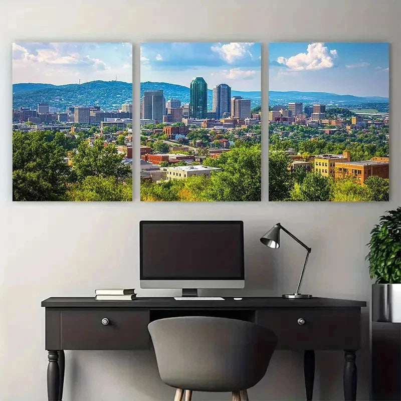 3pcs Midwest Scenic Landscape Travel Perfect Wall Art Set Canvas Framed 50x70cm - High Quality Print 100% Australian Made Wall Canvas Ready to Hang
