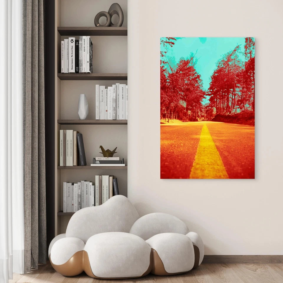 Bright Pop Park Landscape 40x60cm Metal Print Ready to Hang