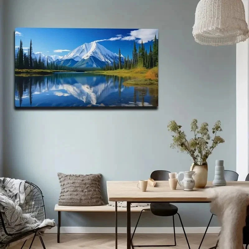 Color Mixing Free Unrestrained Wall Art Canvas Office Home Room Framed 120x60cm