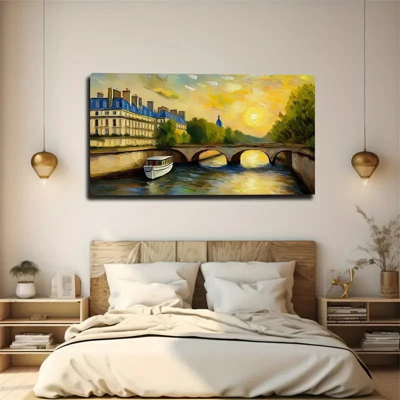 Laid Back European Wall Art Canvas Office Home Room Framed 120x60cm