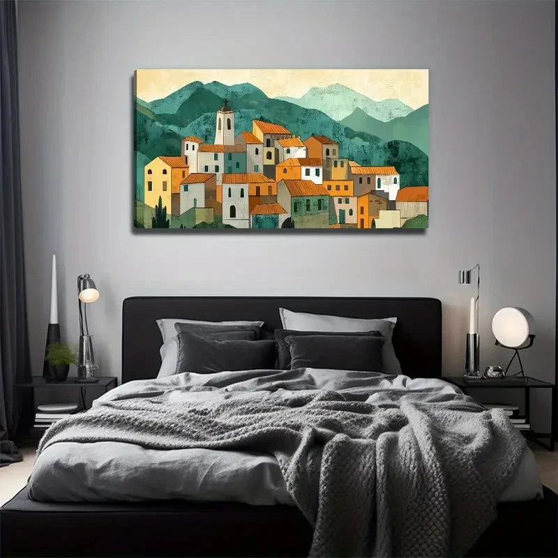 Beautiful House Perfect Wall Art Canvas Office Home Room Framed 120x60cm