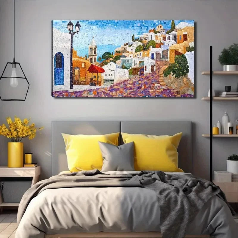 Island Landscape Perfect Wall Art Canvas Office Home Room Framed 120x60cm