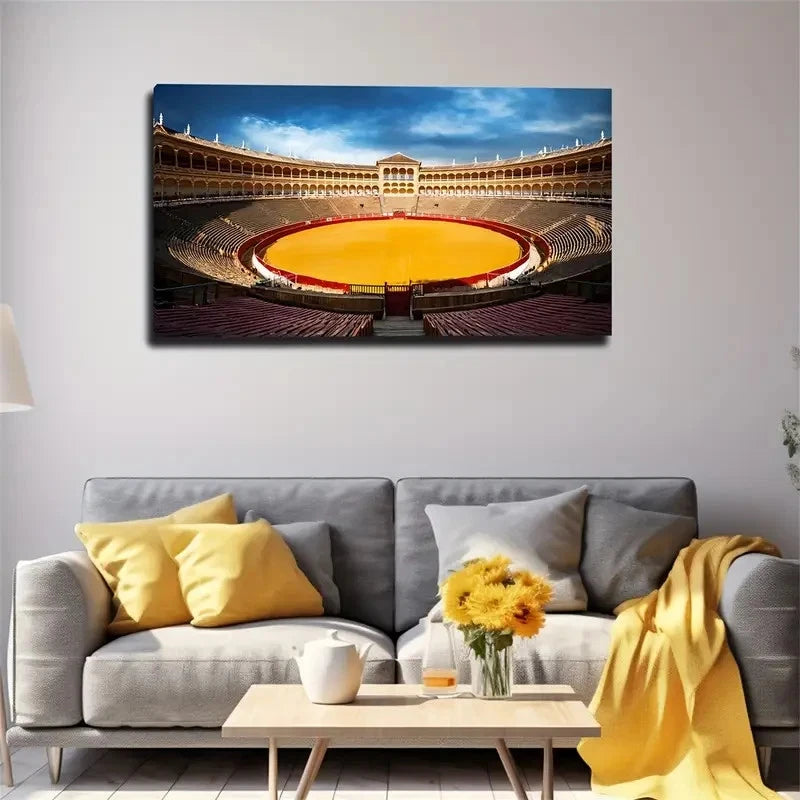 Grand Building Large Wall Art Canvas Office Home Room Framed 120x60cm