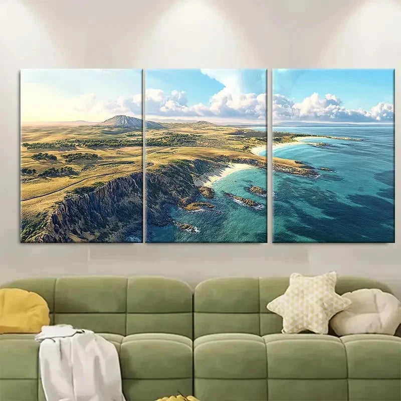 3pcs Beautiful Scene Of Phillip Island Australia Wall Art Set Canvas Framed 40x60cm - High Quality Print 100% Australian Made Wall Canvas Ready to Hang - Bella Home Decor