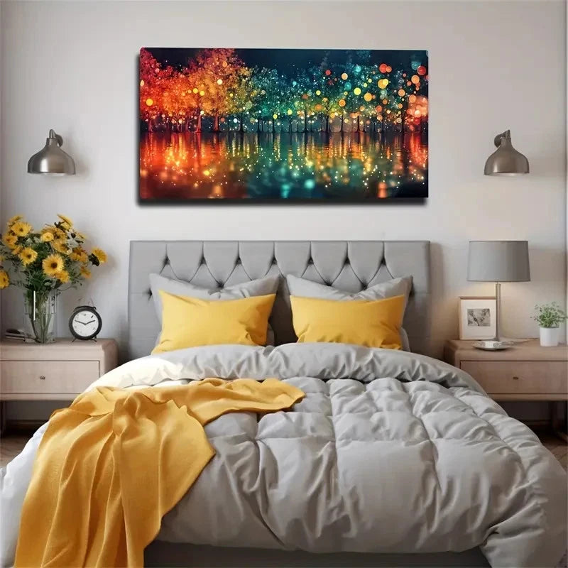 Vibrant Colors Landscape Wall Art Canvas Office Home Room Framed 120x60cm
