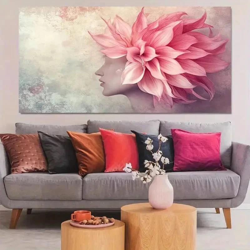 Huge Aesthetic Painting Wall Art Canvas Office Home Room Framed 120x60cm