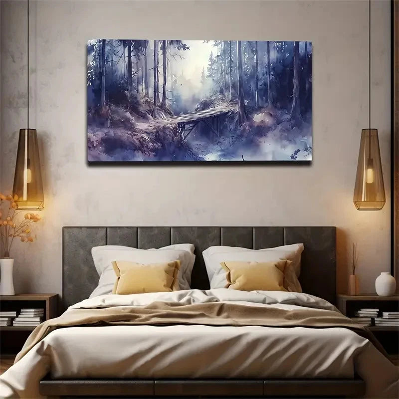 Dance Halls Spaces Paths Wall Art Canvas Office Home Room Framed 120x60cm