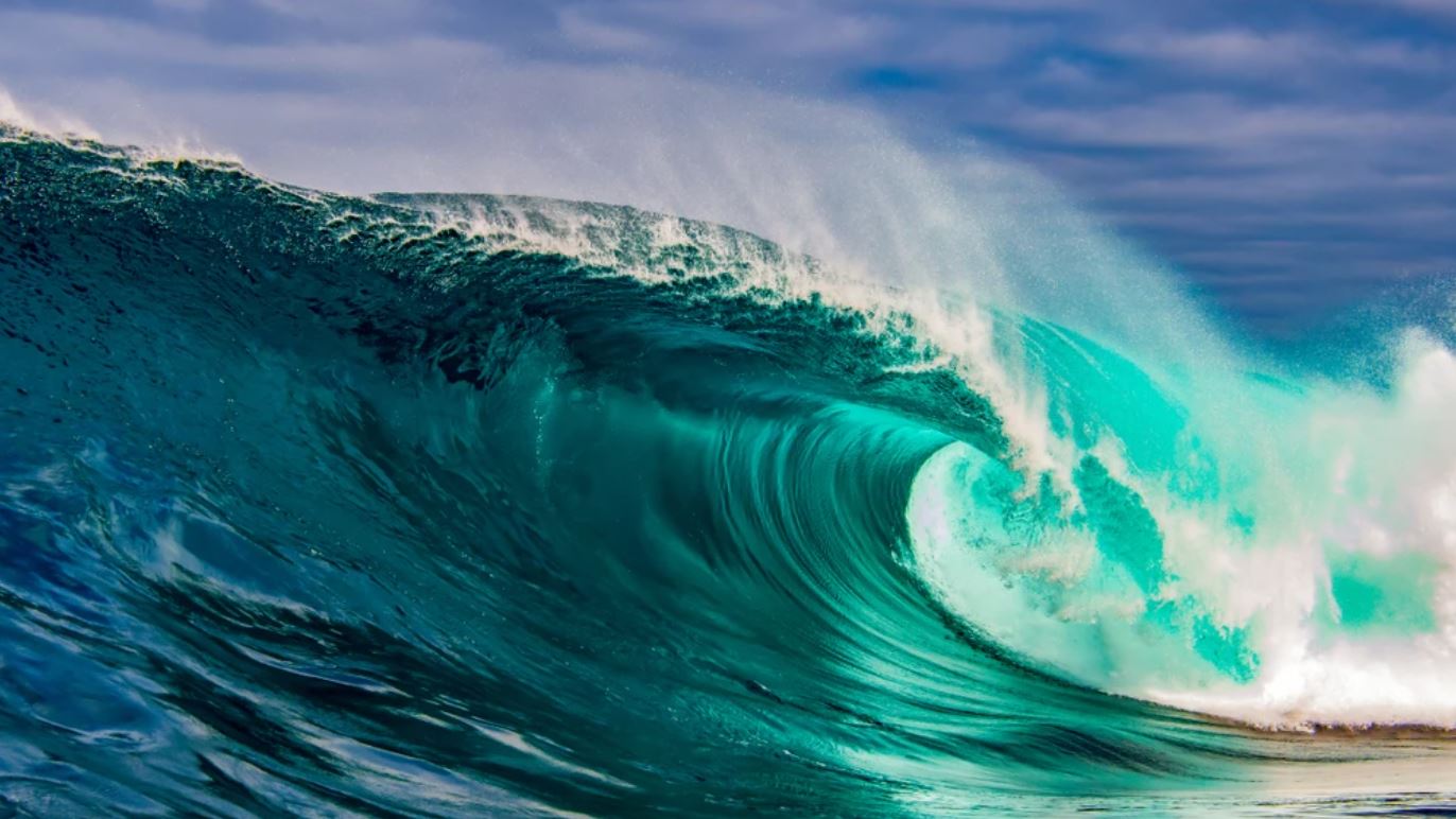 Wallpaper Murals Peel and Stick Removable Sea Wave Crashing High Quality
