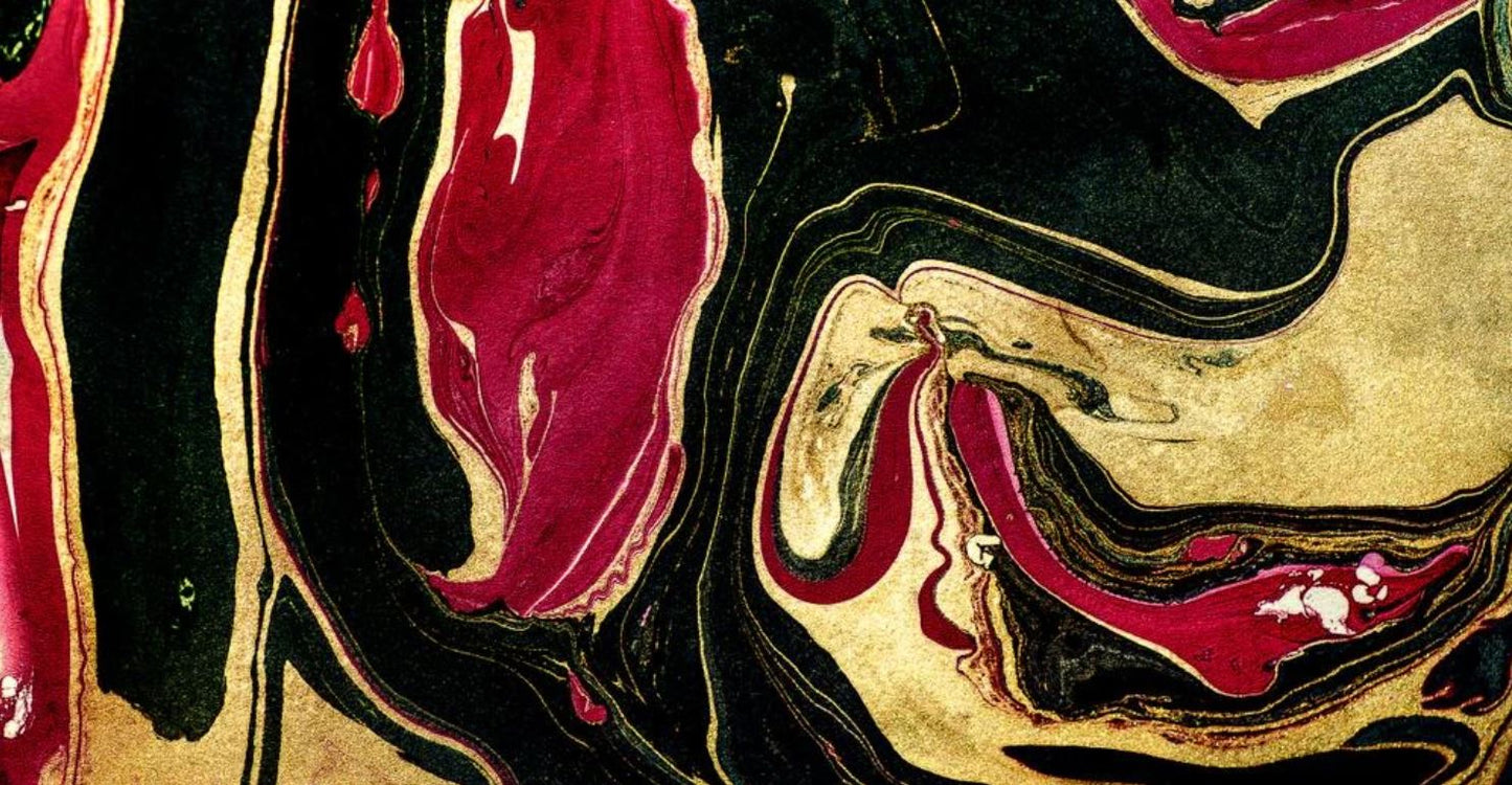 Red Black & Gold Abstract Design Home Decor Premium Quality Poster Print Choose Your Sizes