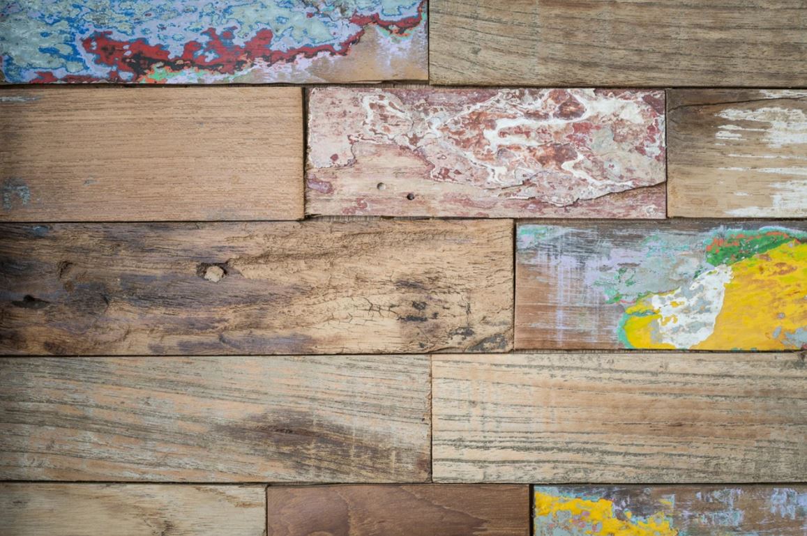 Paint on Wood Closeup Photorgaph Home Decor Premium Quality Poster Print Choose Your Sizes