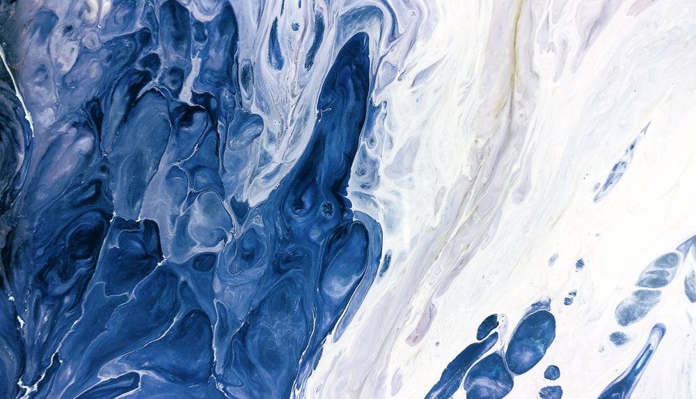 Blue & White Abstract Design Home Decor Premium Quality Poster Print Choose Your Sizes