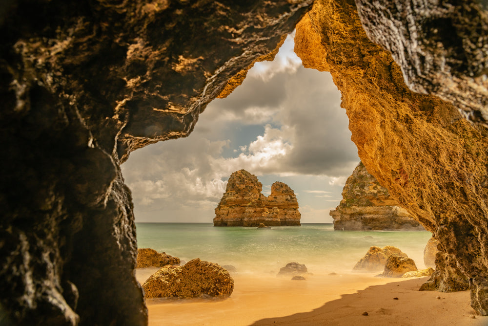 Wallpaper Murals Peel and Stick Removable Beach Cave High Quality