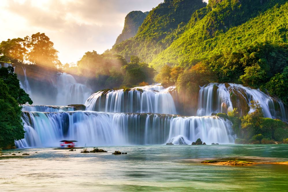 Waterfall Scenery Photograph Home Decor Premium Quality Poster Print Choose Your Sizes