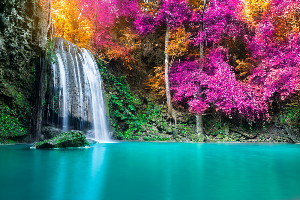 Stunning Waterfall Photograph Home Decor Premium Quality Poster Print Choose Your Sizes
