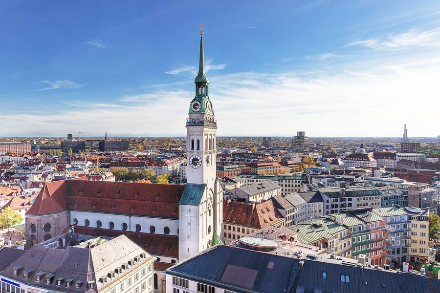 St. Peter's Church & Cityscape Photograph Germany Print 100% Australian Made