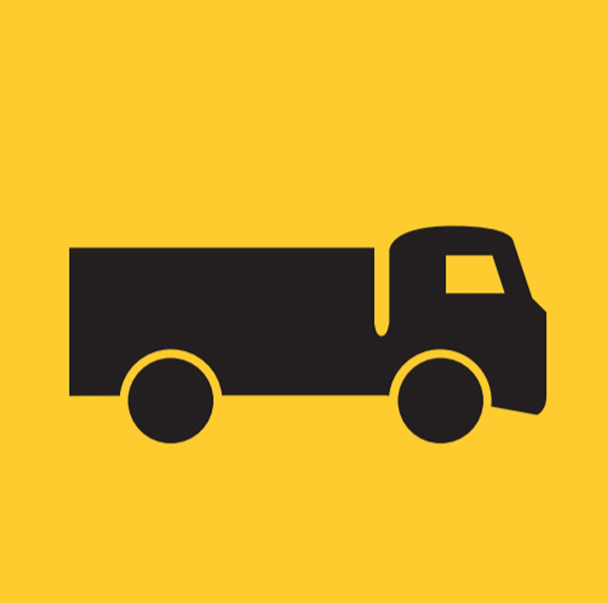 Symbolic Truck 600x600mm Multi-Message Sign Corflute, Class 1 Diamond Grade
