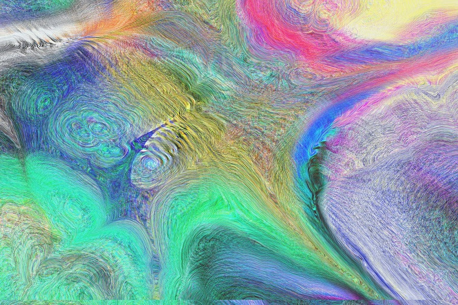 Colorful Paints Abstract Design Print 100% Australian Made