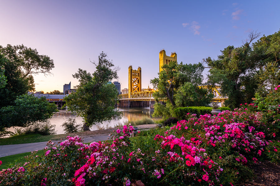 Dawn over West Sacramento, California Photograph Print 100% Australian Made