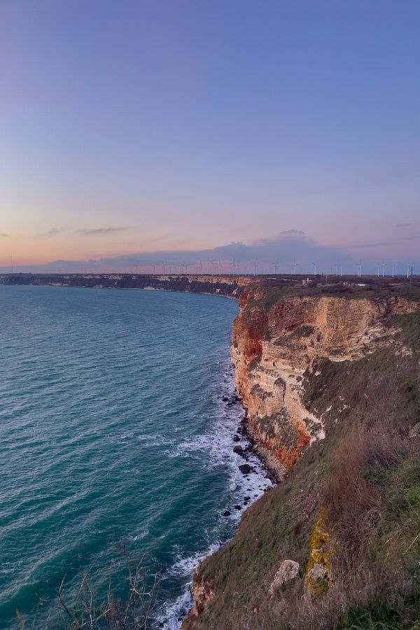 Sunset on Sea View From Cliff Photograph Print 100% Australian Made