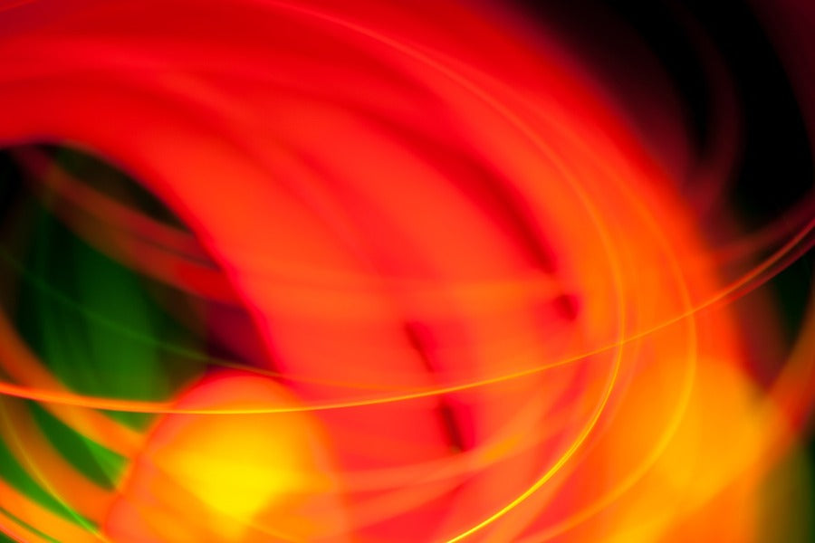 Red Orange Digital Abstract Design Print 100% Australian Made