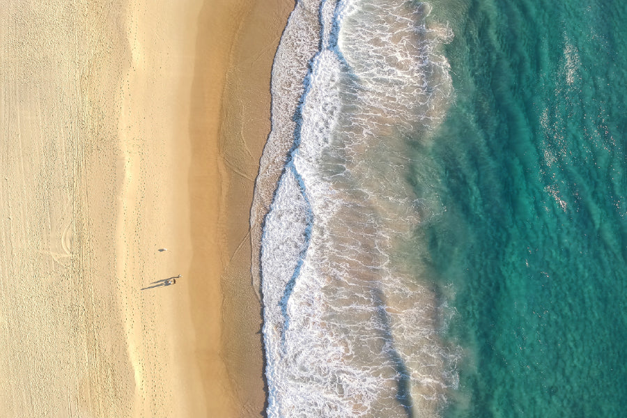 Gold Coast Sea Waves Aerial View Photograph Home Decor Premium Quality Poster Print Choose Your Sizes