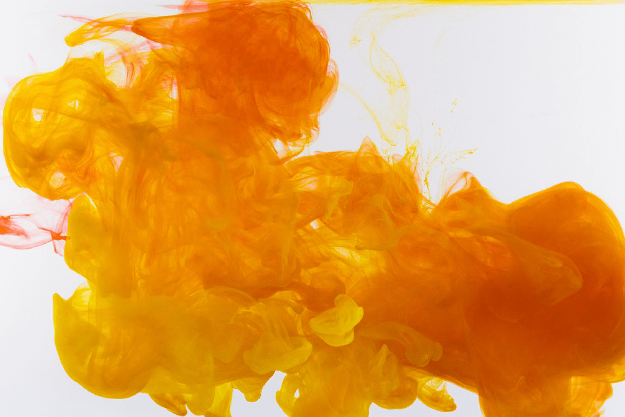 Orange Smoke Abstract Design Print 100% Australian Made