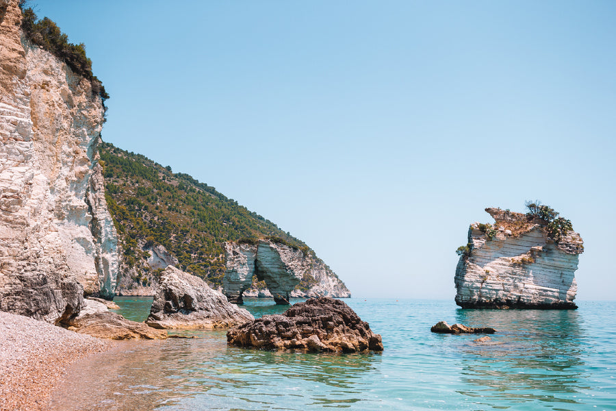 Faraglioni di Puglia Sea & Rocks View Photograph Home Decor Premium Quality Poster Print Choose Your Sizes