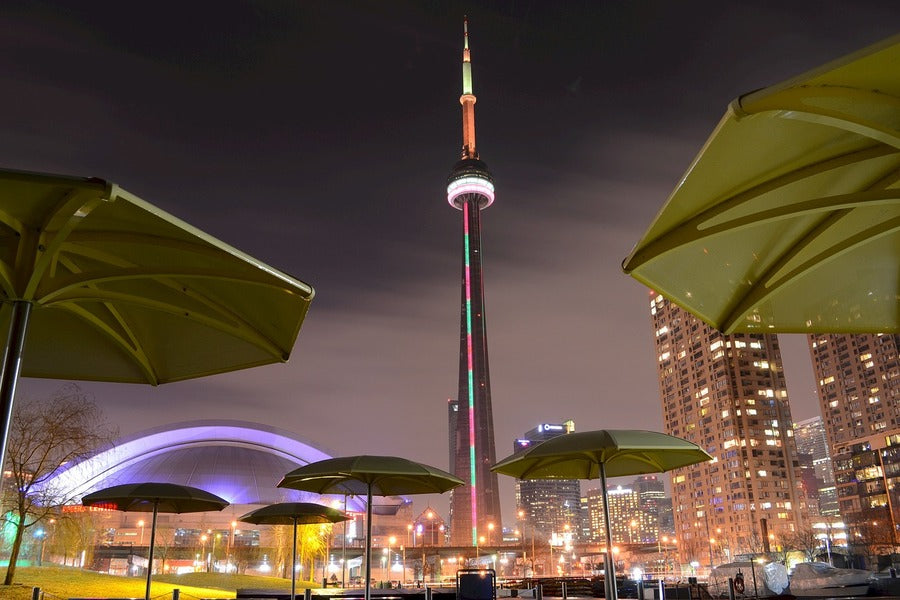 HTO Park in Toronto Night View Photograph, Ontario, Canada Print 100% Australian Made