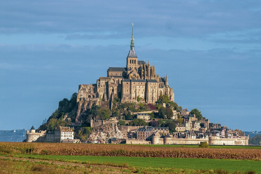 Mont Saint-Michel in Normandy, Northern France Print 100% Australian Made