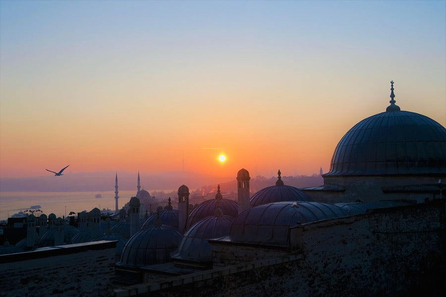 Suleymaniye Mosque Istanbul Sunset Photograph Print 100% Australian Made