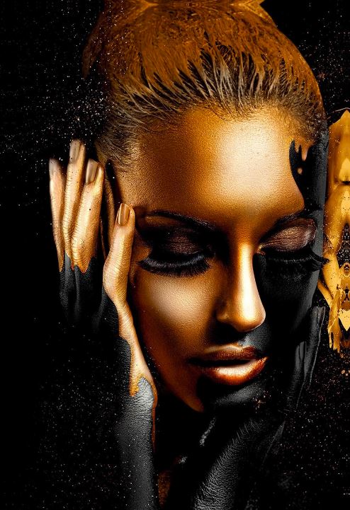 Woman Face Closeup Fashion Photograph Print 100% Australian Made