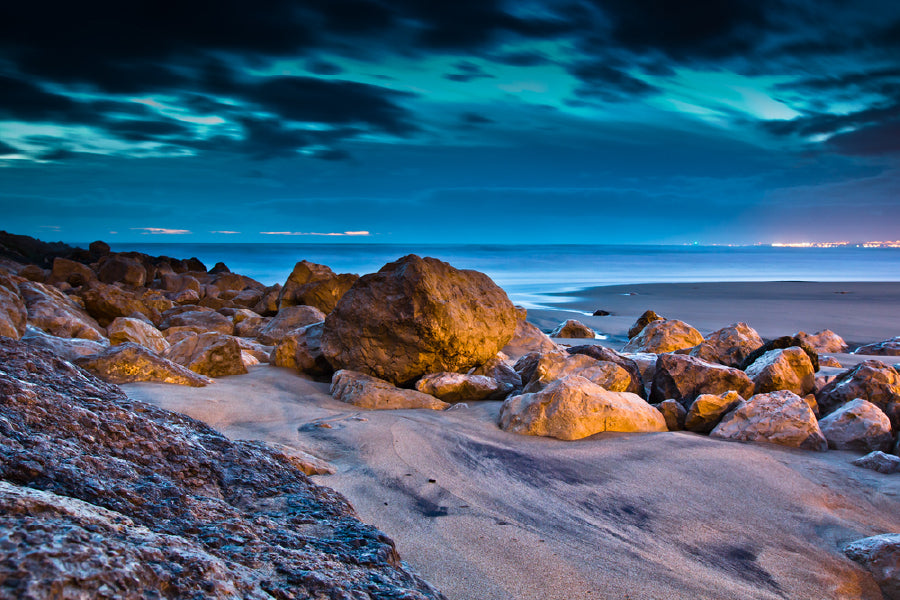 Rocks on Sea Shore View Photograph Print 100% Australian Made