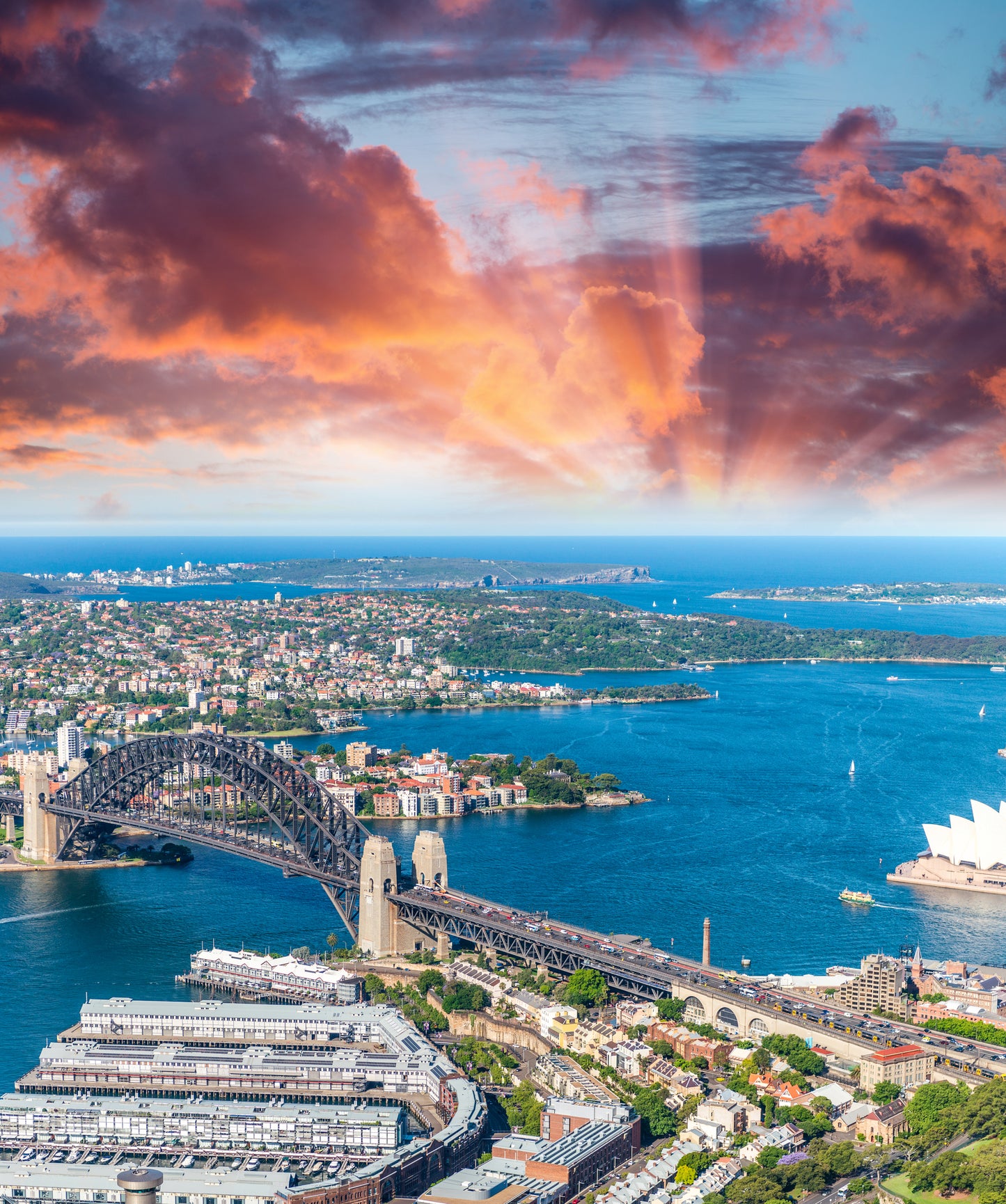 City Buildings Sky View Scenery Home Decor Premium Quality Poster Print Choose Your Sizes