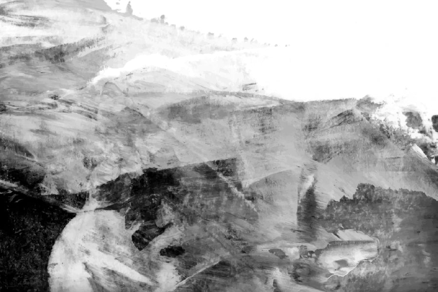 Acrylic Brush Stroke B&W Abstract Design Print 100% Australian Made