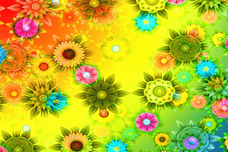 Colorful Abstract Design Print 100% Australian Made