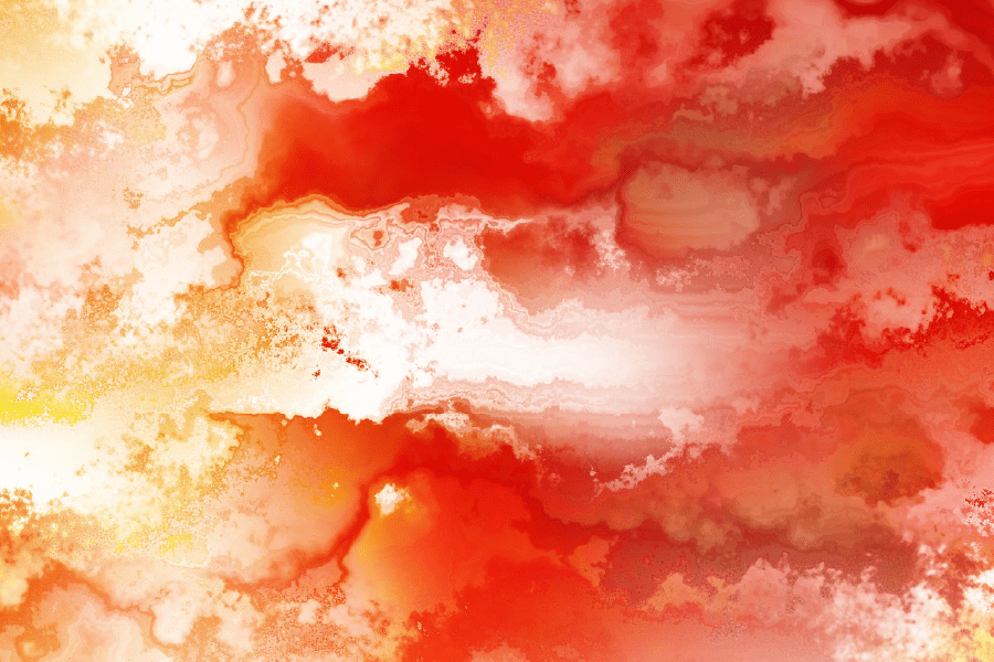 White Gold & Red Abstract Design Print 100% Australian Made