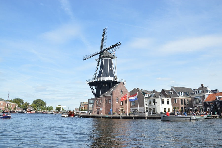 Windmill De Adriaan on River, Netherlands Print 100% Australian Made
