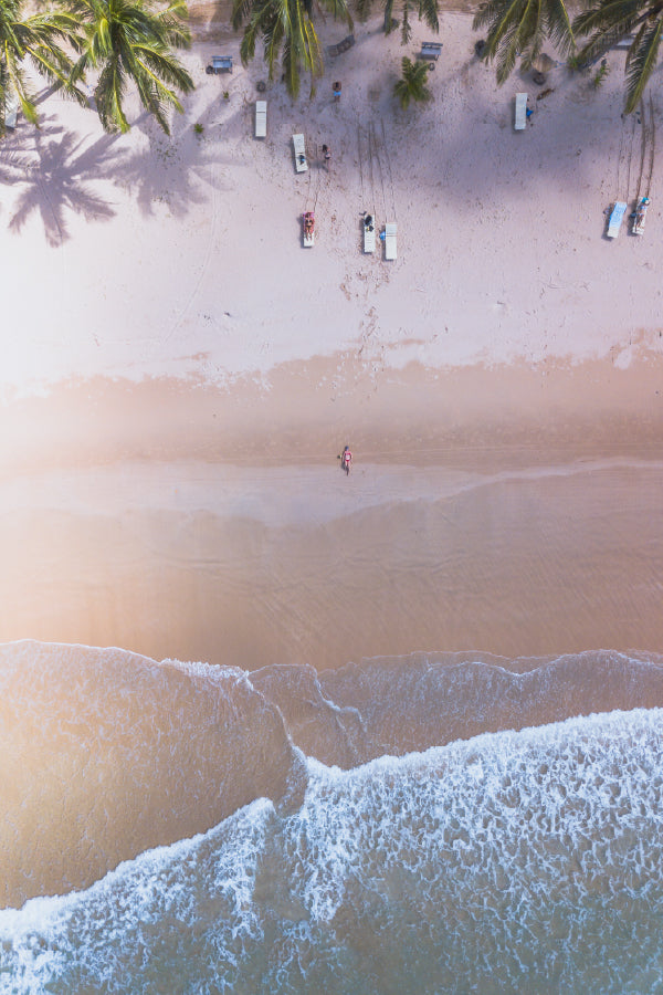 Philippines Sandy Seashore Aerial View Photograph Home Decor Premium Quality Poster Print Choose Your Sizes