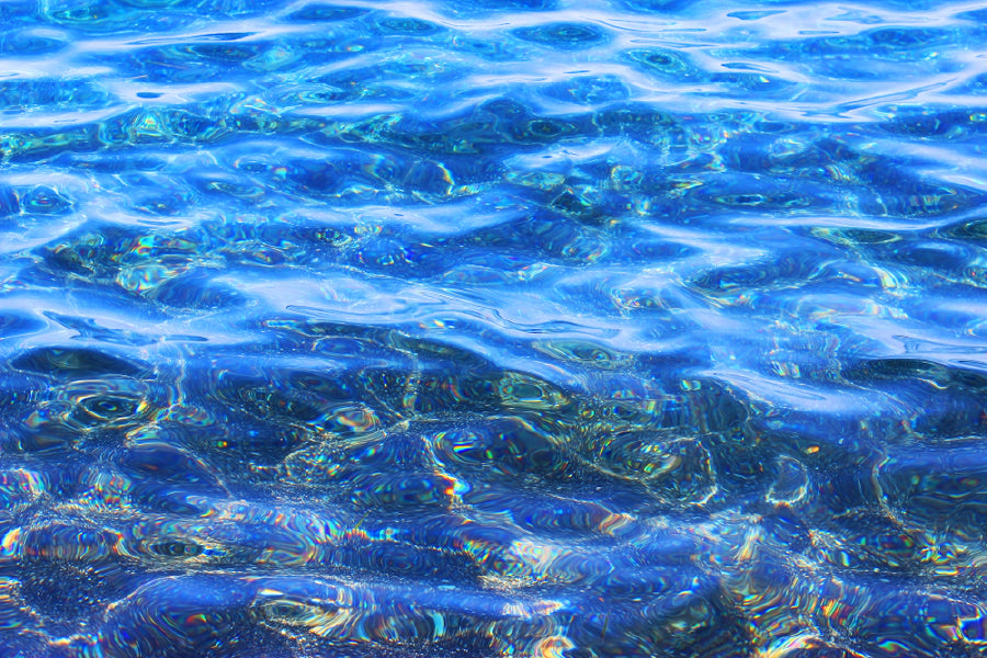 Blue Water Wave Abstract Design Print 100% Australian Made