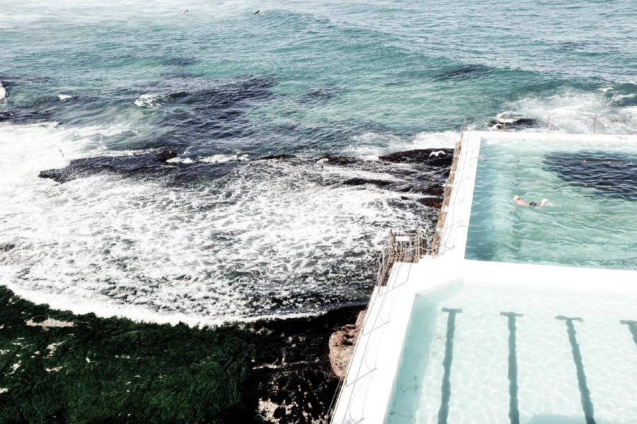 Icebergs Swimming Pool & Bondi Beach View Print 100% Australian Made